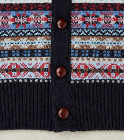 Oxford Fair Isle Lambswool Vest - Collegiate Blue