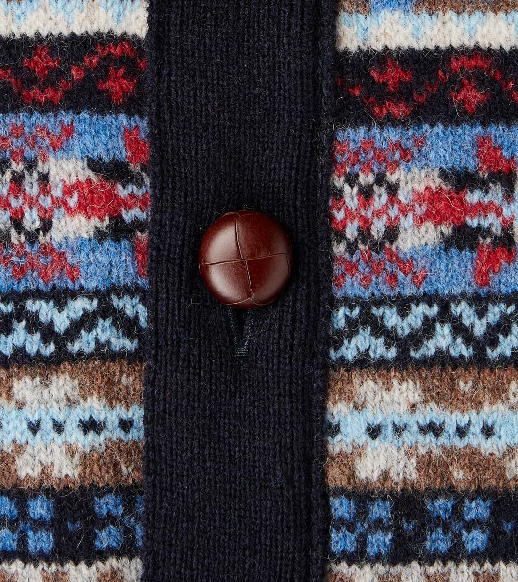 Oxford Fair Isle Lambswool Vest - Collegiate Blue
