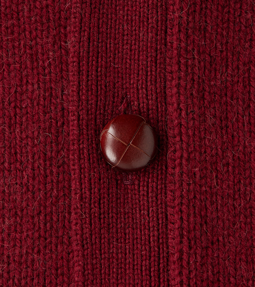 Berkshire Camelhair Cardigan - Bordeaux