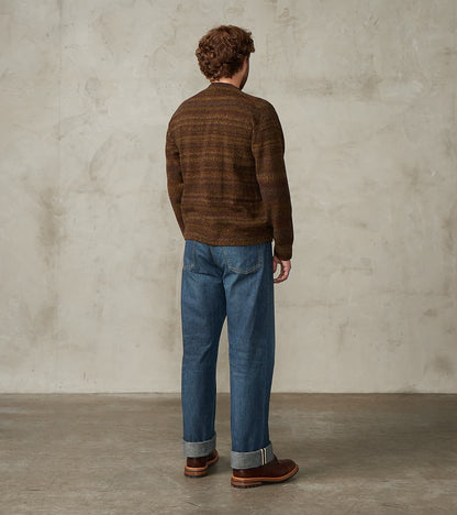 Gradation Loop of Intent Knit Crewneck - Charcoal Brown