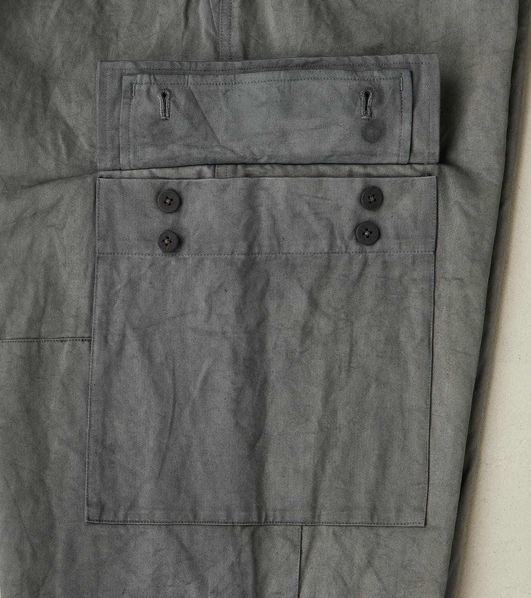Double Knee Cargo Pants - Supima Cotton Chino Twill - Shii Tree Dorozome