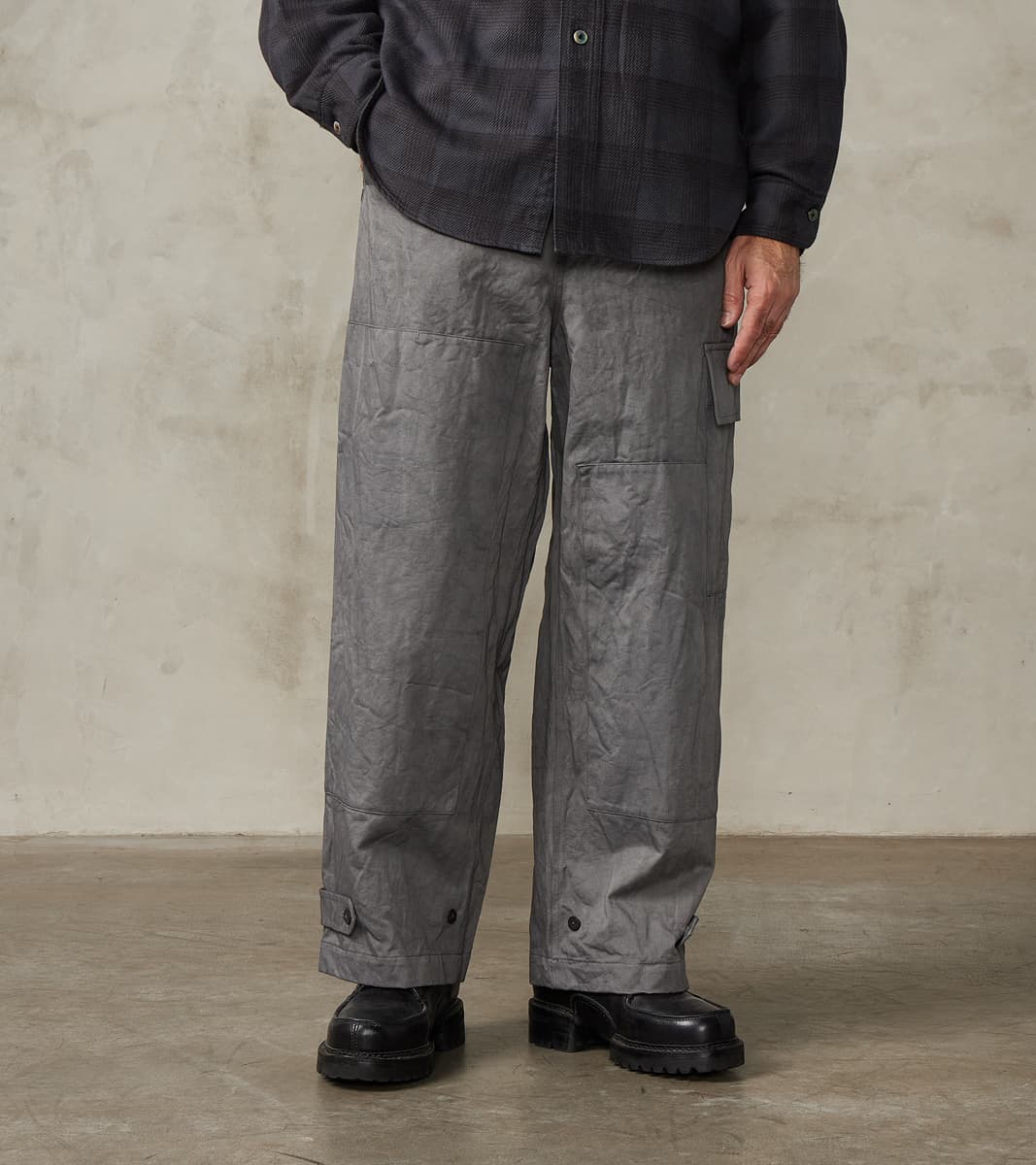 amachi. Double Knee Cargo Pants - Supima Cotton Chino Twill - Shii Tre…