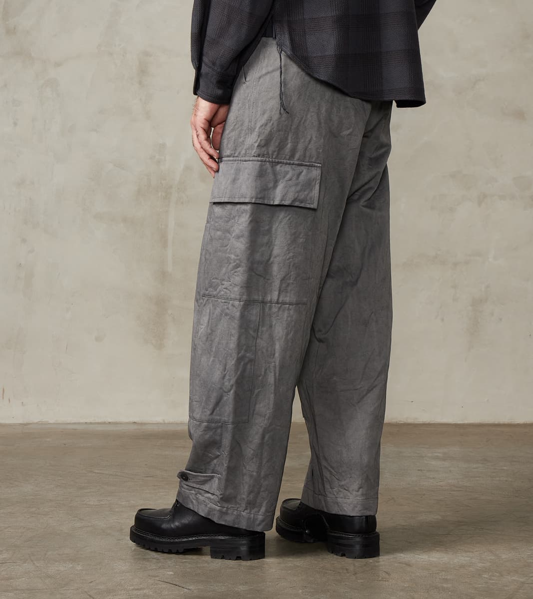 Double Knee Cargo Pants - Supima Cotton Chino Twill - Shii Tree Dorozome