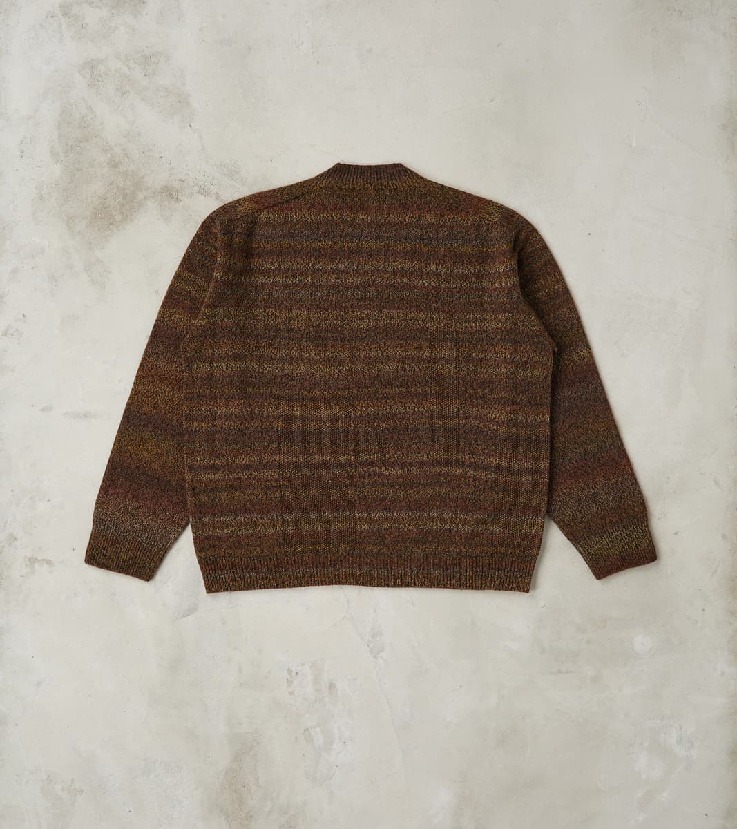 Gradation Loop of Intent Knit Crewneck - Charcoal Brown