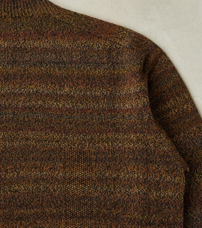 Gradation Loop of Intent Knit Crewneck - Charcoal Brown
