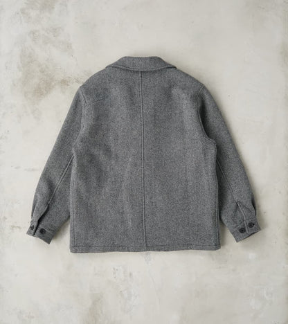 Bird Watching Jacket - Herringbone Wool Double Cloth - Gray