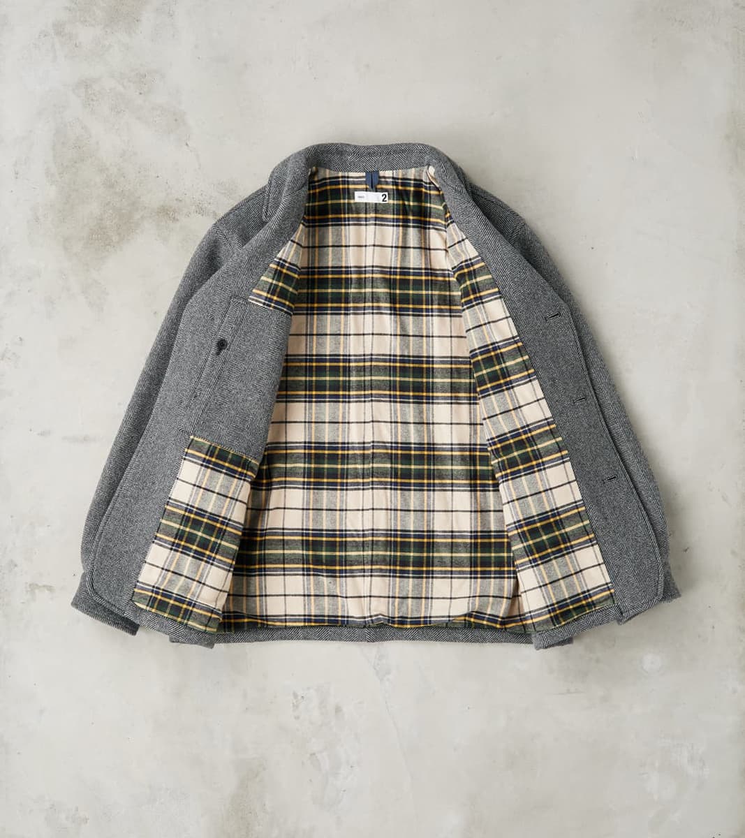 ts(s) Bird Watching Jacket - Herringbone Wool Double Cloth - Gray