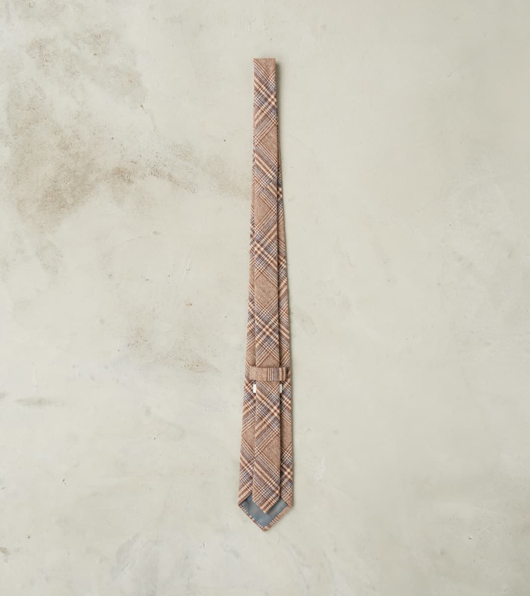 Neck Tie - Glen Plaid Wool Blend Cloth