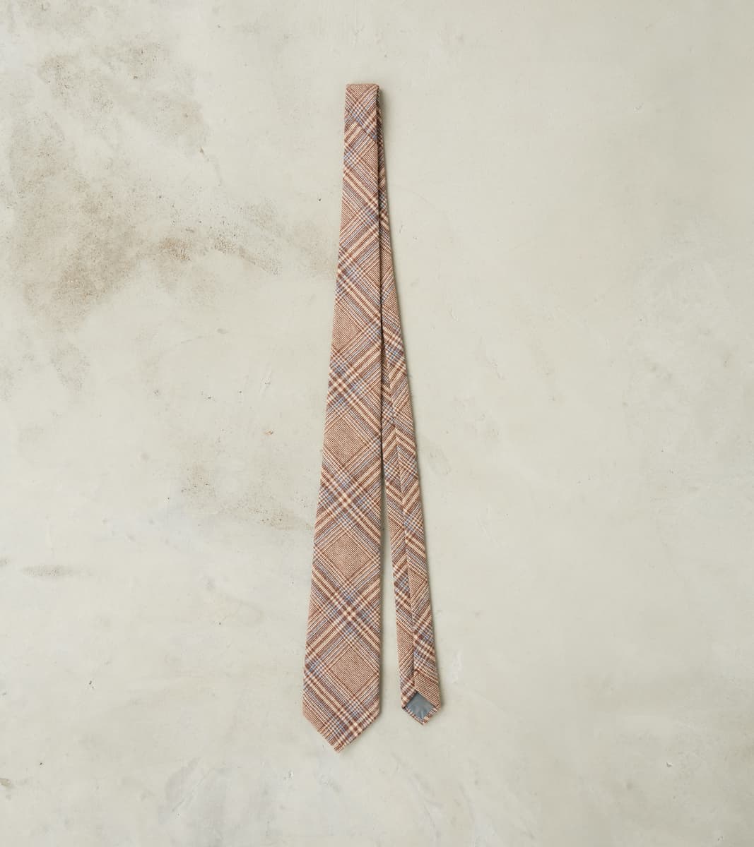 Neck Tie - Glen Plaid Wool Blend Cloth