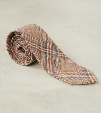 Neck Tie - Glen Plaid Wool Blend Cloth