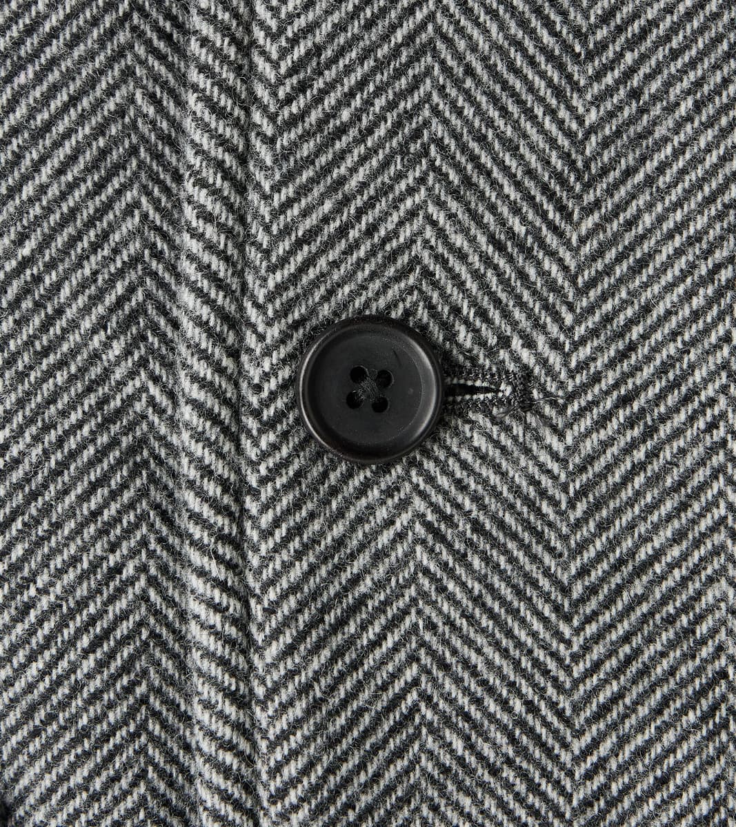 Bird Watching Jacket - Herringbone Wool Double Cloth - Gray