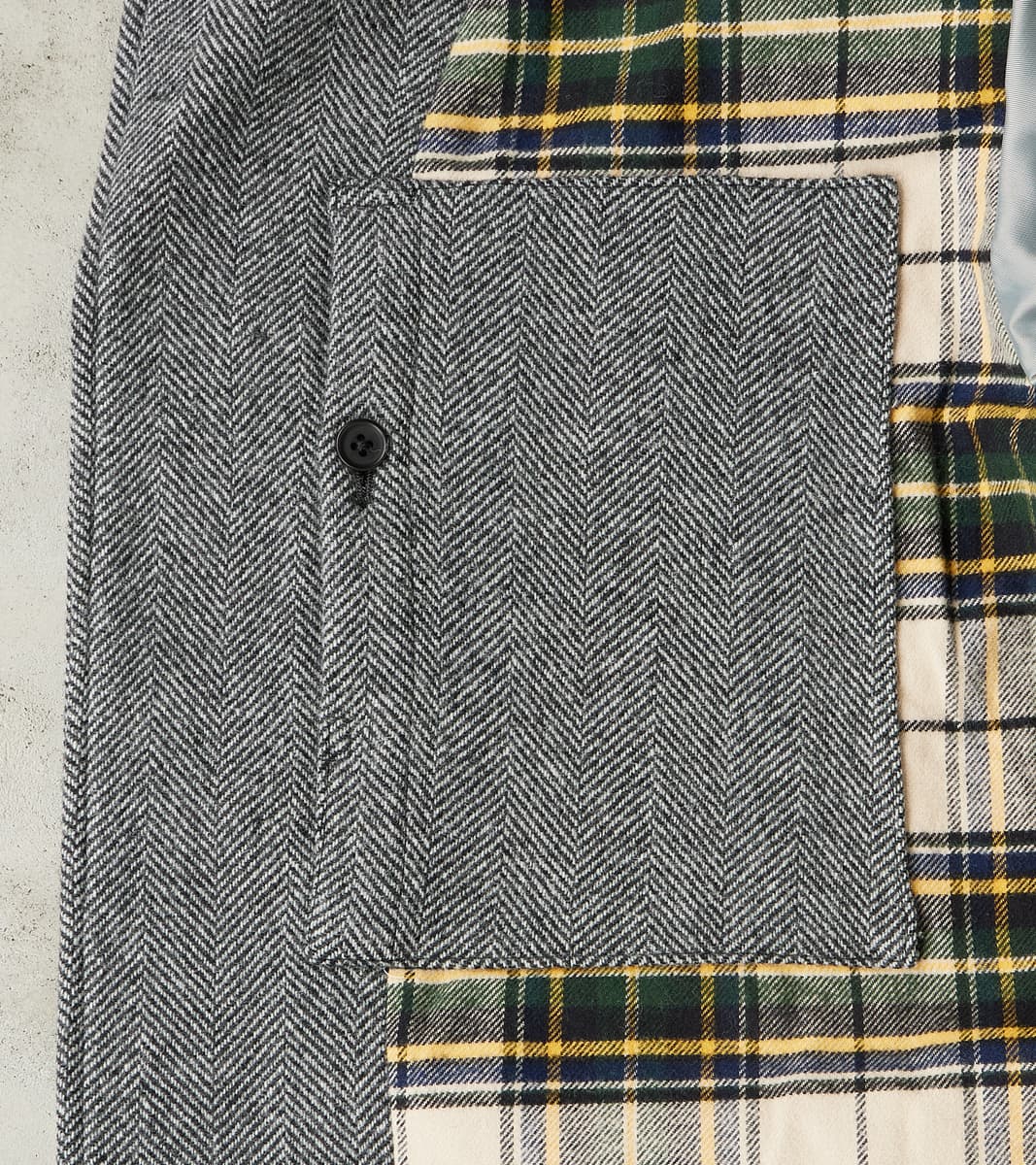 Bird Watching Jacket - Herringbone Wool Double Cloth - Gray