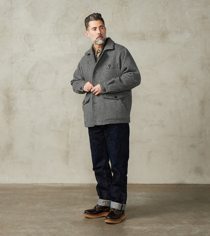 Bird Watching Jacket - Herringbone Wool Double Cloth - Gray
