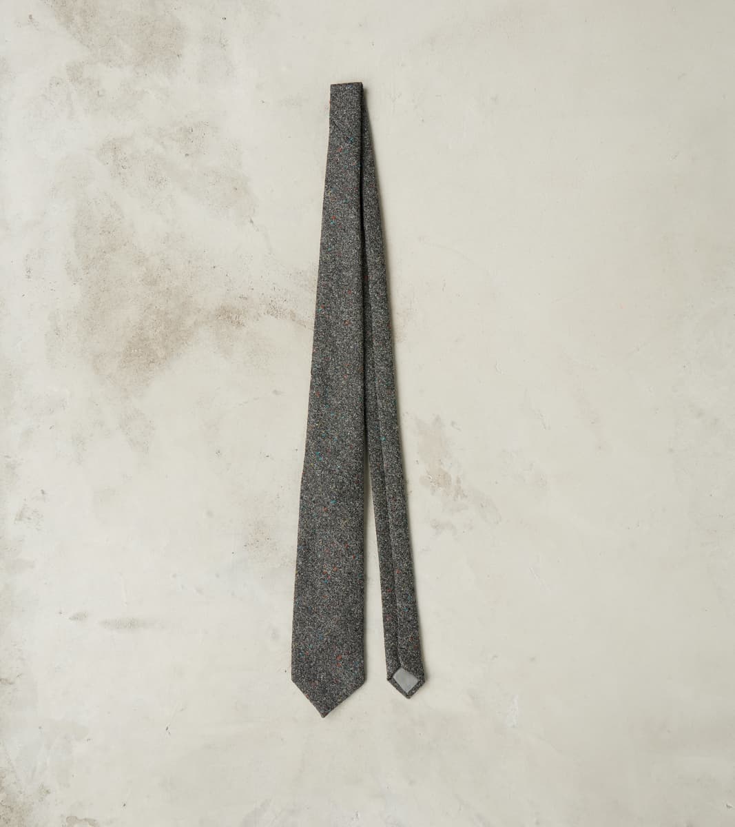 Neck Tie - Neps Virgin Wool Tweed Cloth