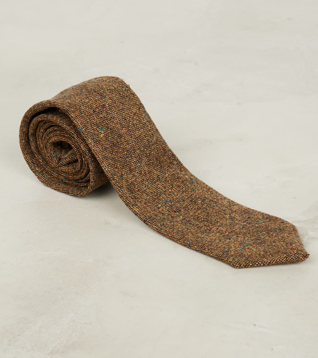 Neck Tie - Neps Virgin Wool Tweed Cloth