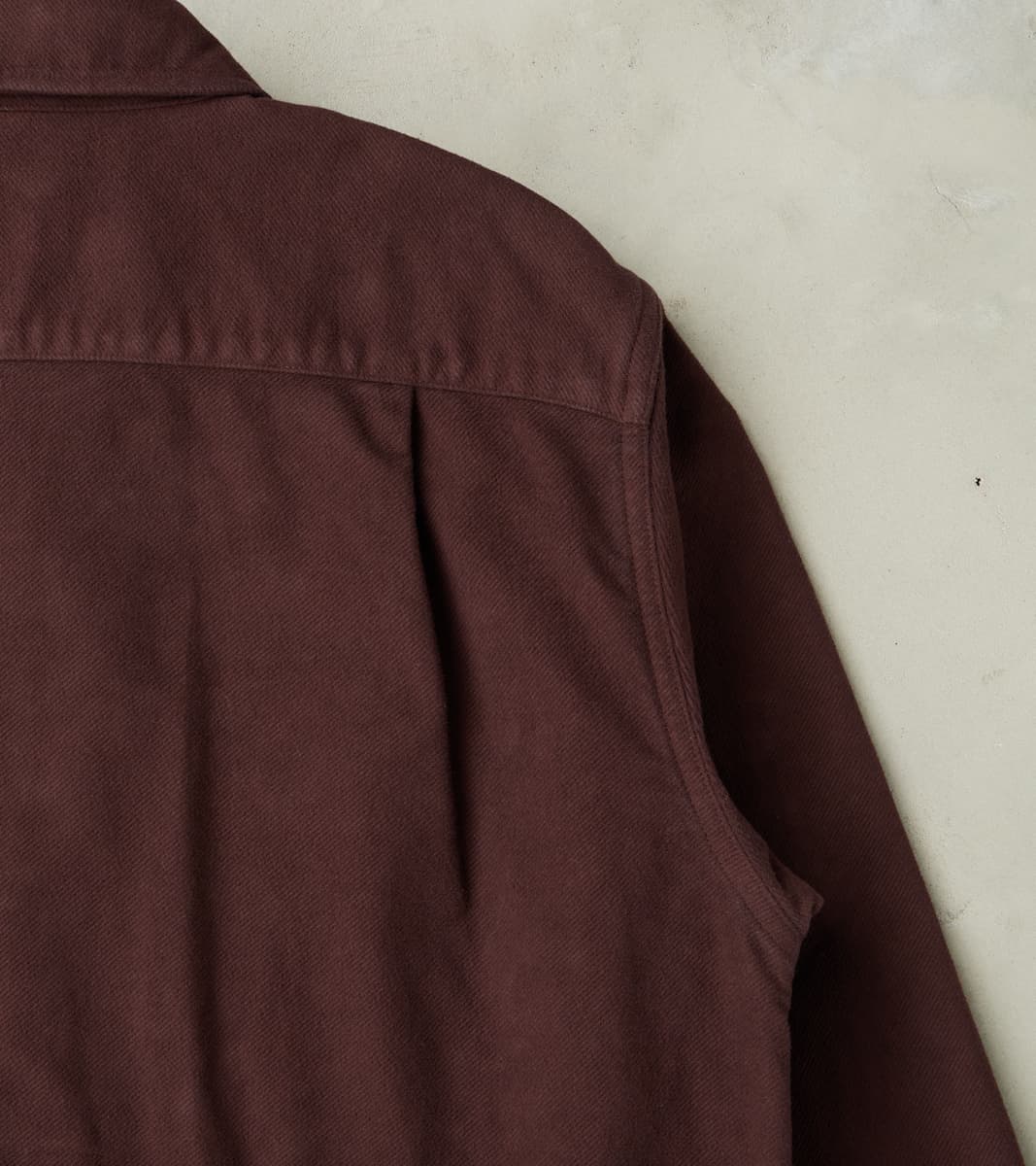 C.P.O. Shirt Jacket - Garment Dye Cotton Moleskin - Burgundy