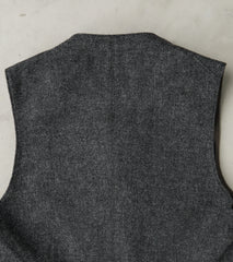 Division Road MotivMfg x DR English Dress Hunt Vest - Fox Brothers® Grey Flannel Tweed Twill
