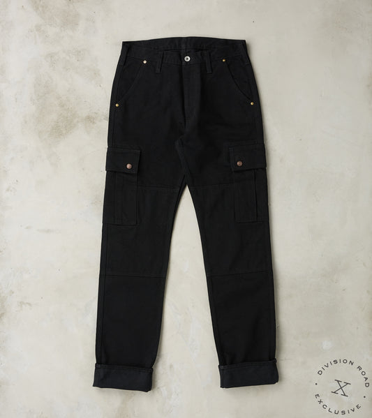 502DR-BB Serviceman - Classic Tapered Cargo - 14oz Black x Black