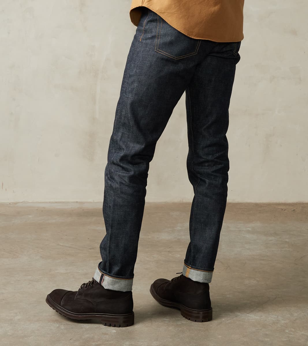 Relaxed fit selvedge jeans · Indigo · Dressy