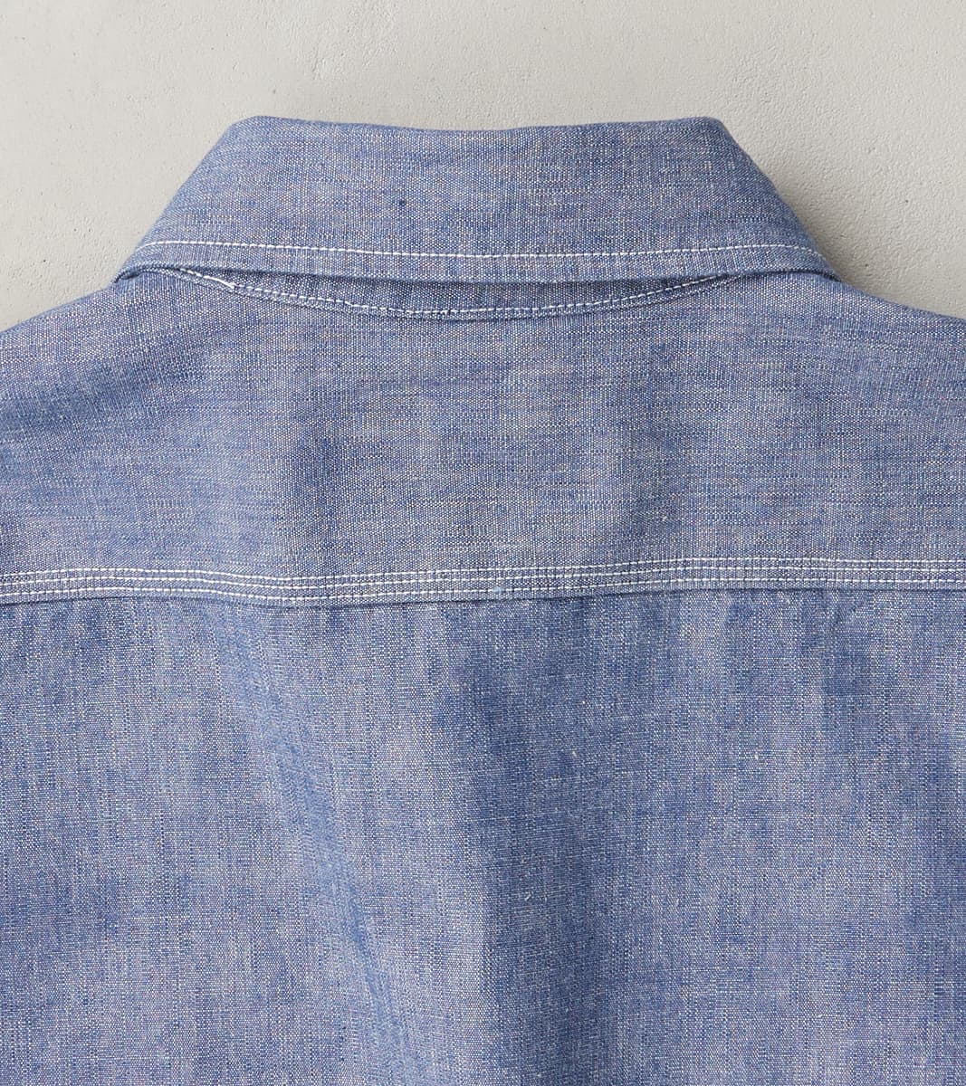 Division Road 21-BLU - Work Shirt - 10oz Selvedge Chambray Blue