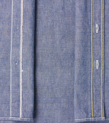 Division Road 21-BLU - Work Shirt - 10oz Selvedge Chambray Blue