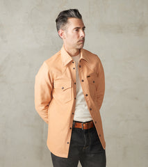 Division Road Products IHSB-PR-NAT - Simmons Bilt Pale Rider Western Shirt - Natural Horsehide