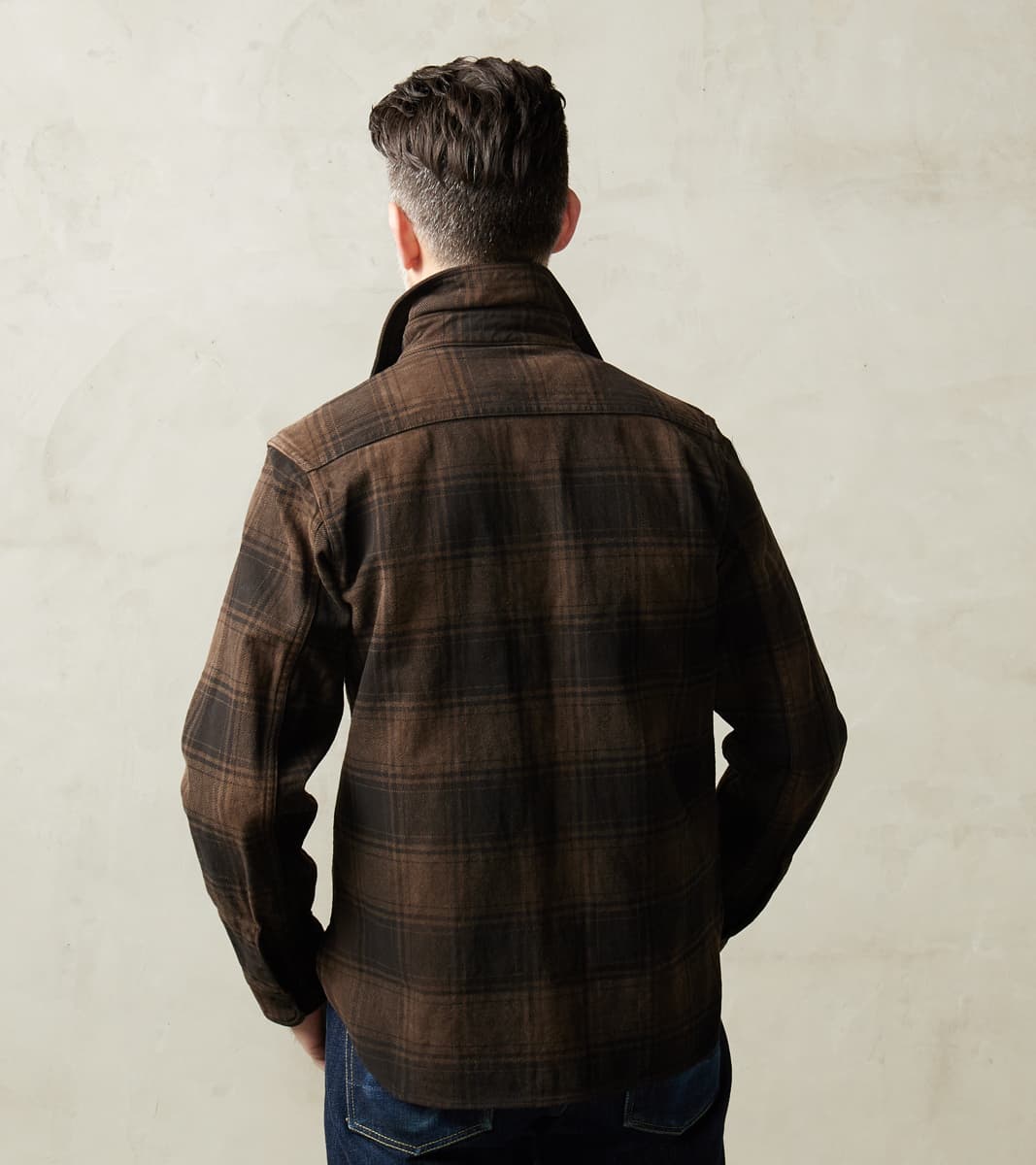 Studio D'artisan Plaid Flannel Shirt Men's Heavyweight Long Sleeve