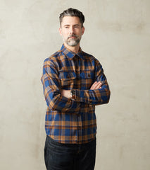 Division Road DR 434-DTC - CPO Shirt - Fox Brothers® Wool Devon Twill Check Flannel