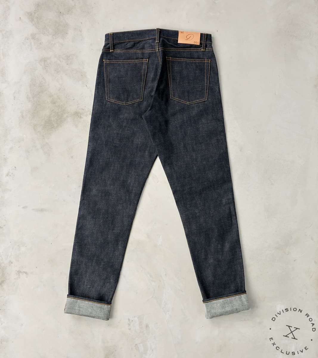 Division Road TWCXDR-005 - Relaxed Tapered - Raw Indigo