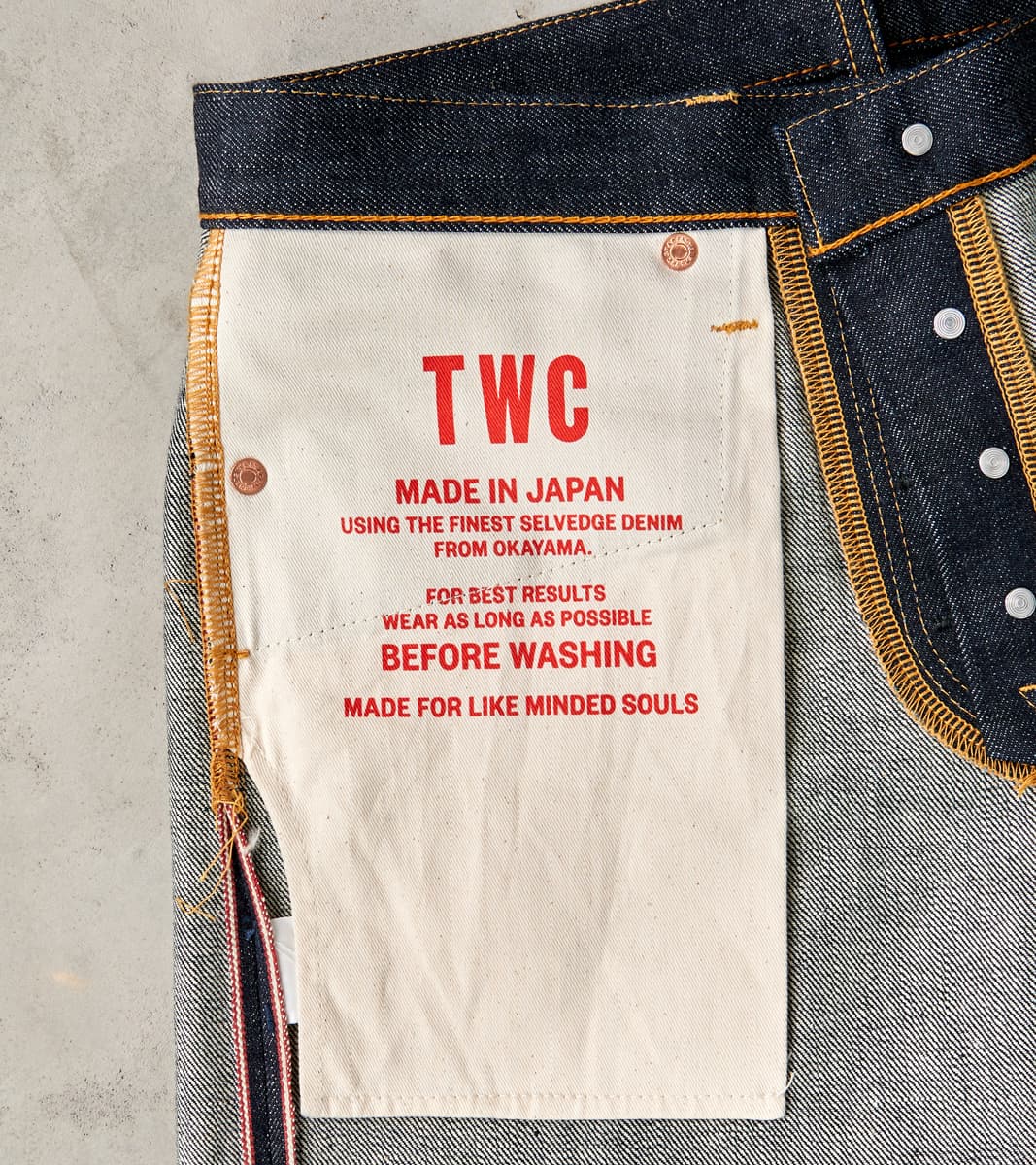 Division Road TWCXDR-005 - Relaxed Tapered - Raw Indigo