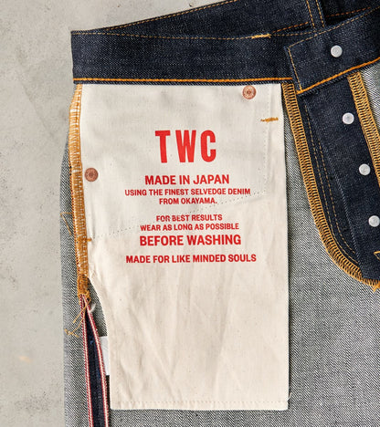 Division Road TWCXDR-005 - Relaxed Tapered - Raw Indigo