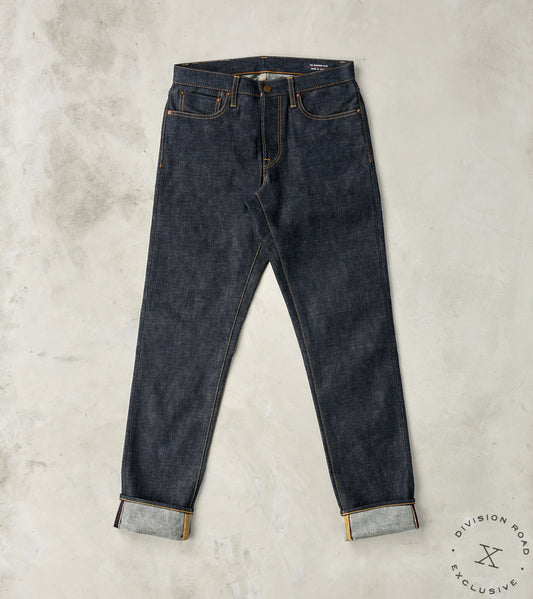 The Workers Club x Division Road 005 - Relaxed Tapered - Raw Indigo