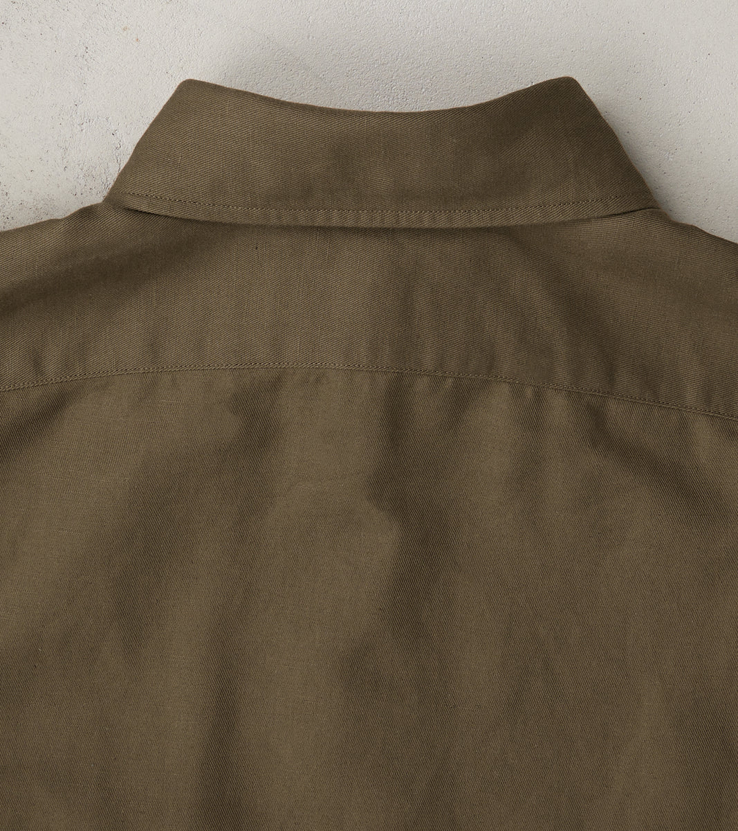 American Camp Shirt - Dust Japanese Cotton Linen Slub Twill