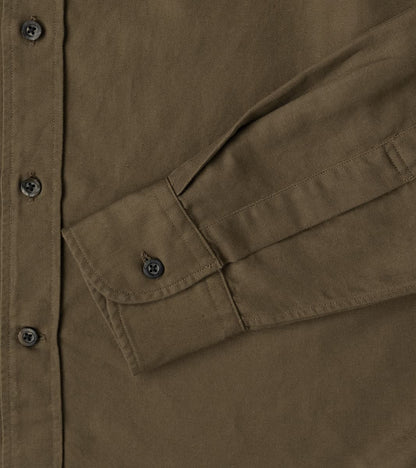 Division Road Products American Camp Shirt - Dust Japanese Cotton Linen Slub Twill