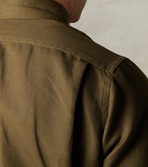 Division Road Products American Camp Shirt - Dust Japanese Cotton Linen Slub Twill
