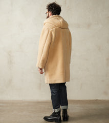 Wool Fleece Duffle Coat - Undyed Beige