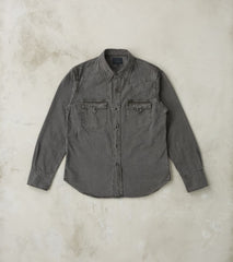 Division Road Studio D'Artisan Kusaki-Zome Sumi Dyed Western - Charcoal