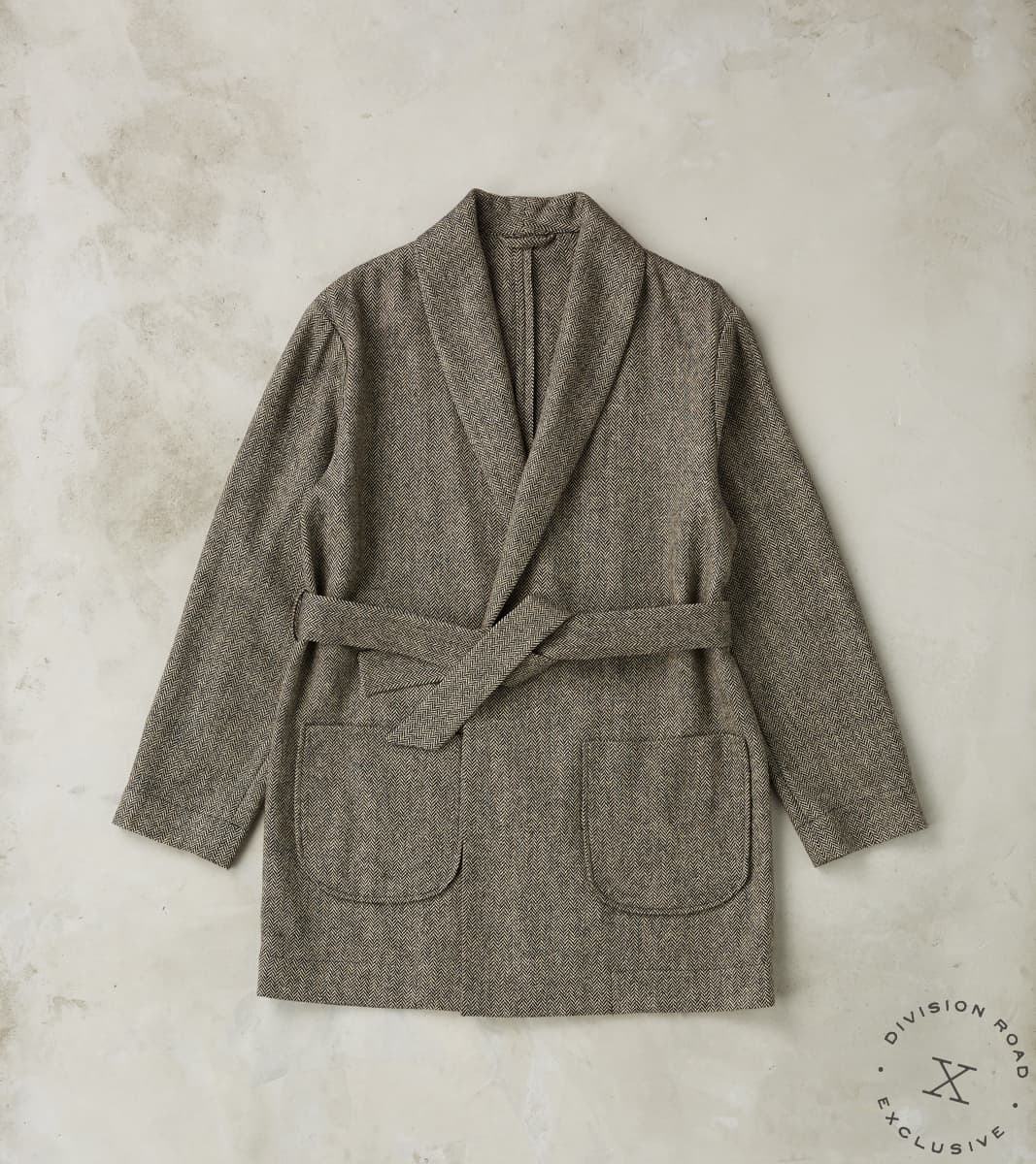 De Bonne Facture x DR Brushed Wool Tweed Cardigan Jacket - Ecru
