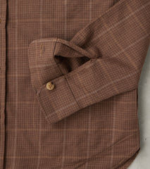 Division Road Washed Wool & Linen Overshirt - Taupe Check