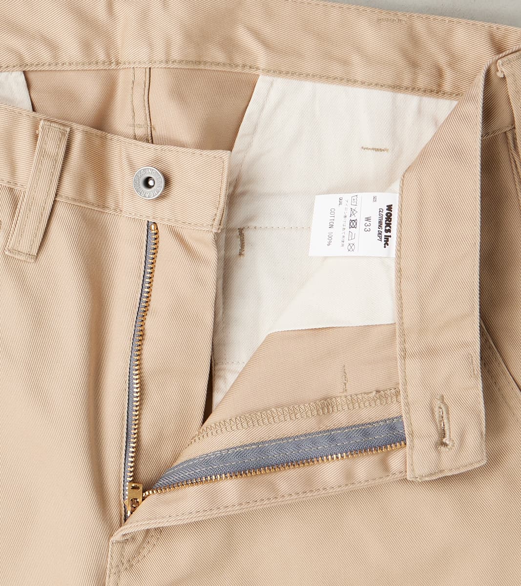 Division Road 721-KHA - Slim Tapered - Mercerized Selvedge Khaki Chino