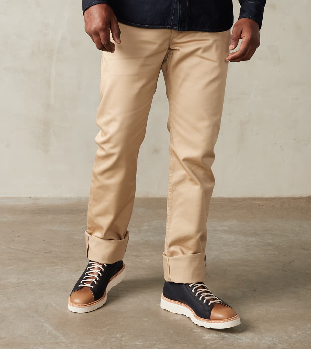 Division Road 721-KHA - Slim Tapered - Mercerized Selvedge Khaki Chino