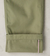 Division Road Products 721-OLV - Slim Tapered - Mercerized Selvedge Olive Chino
