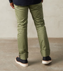 Division Road Products 721-OLV - Slim Tapered - Mercerized Selvedge Olive Chino
