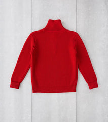 Division Road Andersen-Andersen Navy Half Zip Sweater - Red