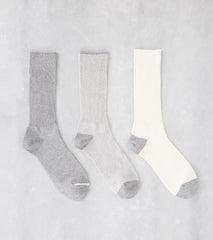 Division Road Anonymous Ism American Rib 3 Pack Crew - Grey