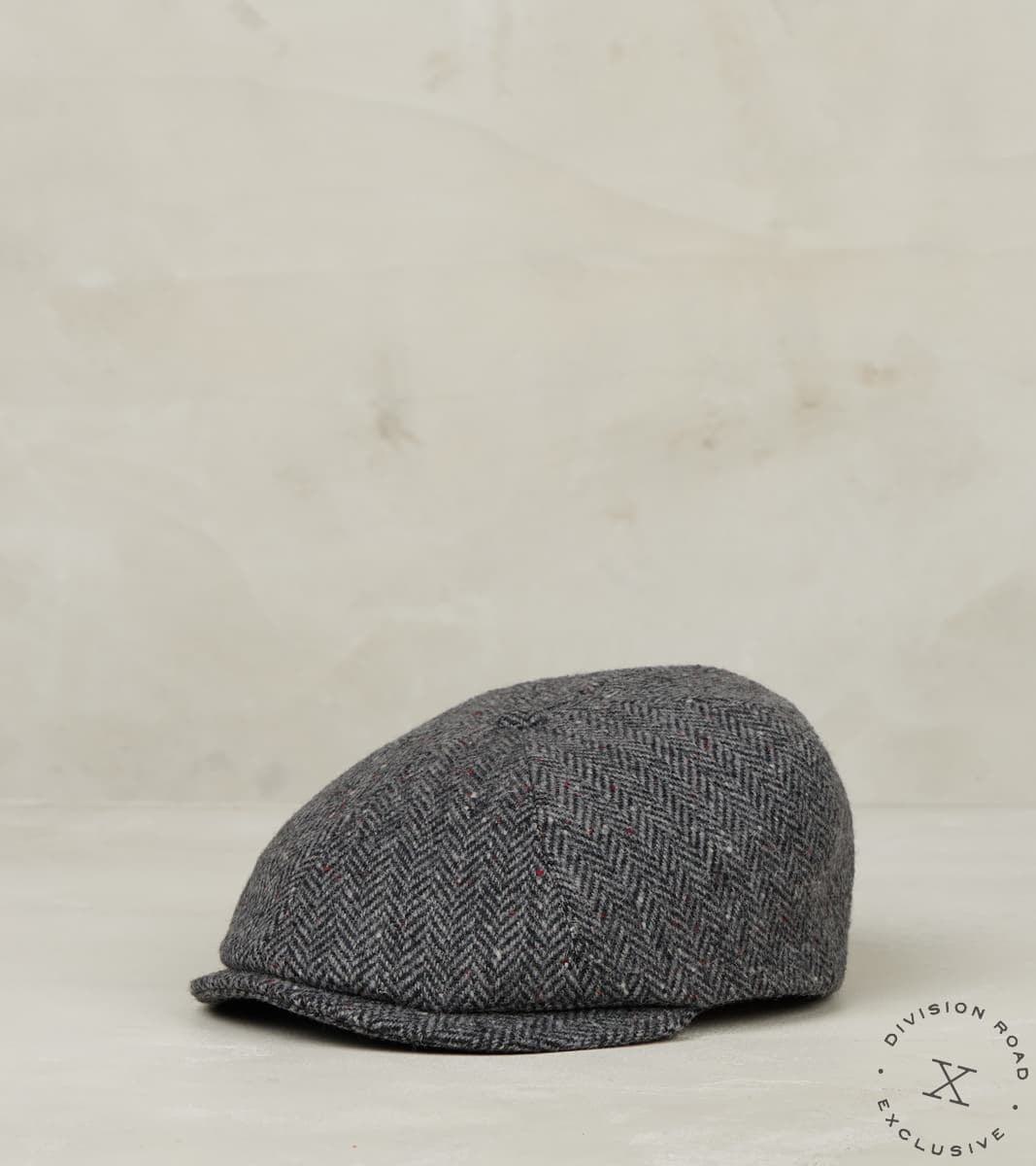 Toni Cap - Magee Donegal Herringbone - Grey