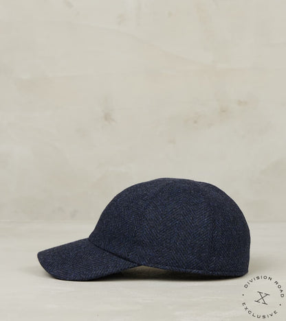 Ball Cap - Loro Piana Storm System Herringbone - Navy