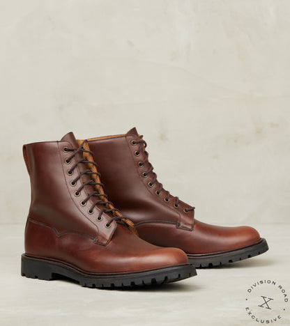 Division Road Crockett & Jones x DR Arran - 365 - Vibram Carrarmato - Teak Oiled Sides