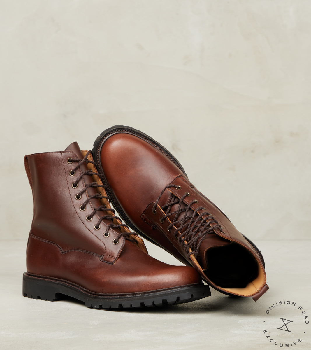 Division Road Crockett & Jones x DR Arran - 365 - Vibram Carrarmato - Teak Oiled Sides