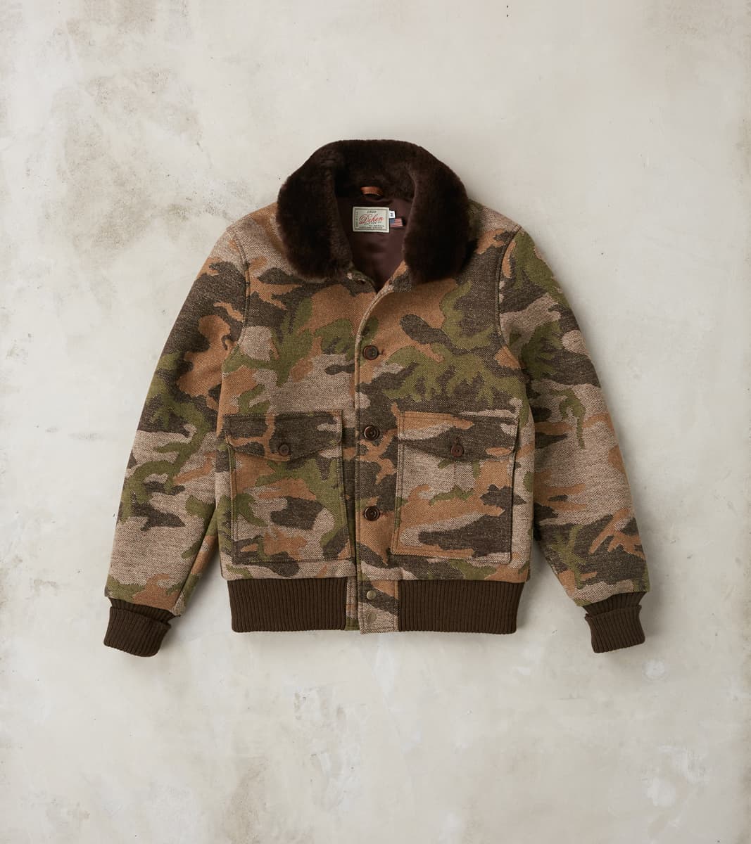 Wool sale camo jacket